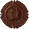 Ekena Millwork Southampton Medallion (Canopies up to 2 3/4"), 16 3/8"OD x 1 3/4"P, Burnished Mahogany Crackle CM17SOBMC - alternate 1